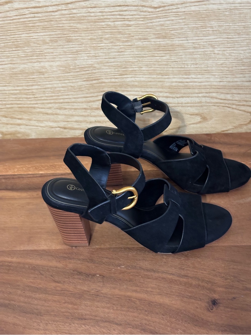 Giani Bernini Women's Angellina Suede Block Heel Dress Sandals